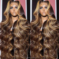 14 Zoll brasilia nisches Remy Haar Bob Perücke Highlight Farbe für Spitze Frontal Straight Style 16 Zoll Stretched Length Short Lace Perücken