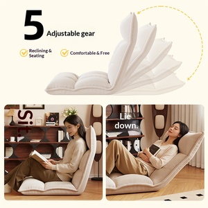 Foldable Lazy <b>Sofa</b> Tatami Seat Floor Backrest Leisure Recliner Chair For Balcony Bedroom Bay Window - Product Image 5