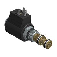Vanne solénoïde hydraulique à cartouche de type bobine 3/2 voies pour groupes motopropulseurs avec conception de cavité standard américaine