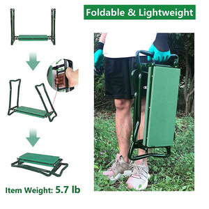 Portable <span class=keywords><strong>Jardin</strong></span> Genouillère Siège Chaise <span class=keywords><strong>De</strong></span> <span class=keywords><strong>Jardin</strong></span> En Plein Air En Acier Inoxydable Pliable <span class=keywords><strong>Banc</strong></span> Genouillère Avec Sac <span class=keywords><strong>Jardin</strong></span> Fourniture - Product Image 2