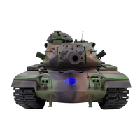 Nuevo Tanque COOLBANK Modelo Metálico U.S. M60A3, Tanques RC con Simulación de Humo y Luz LED, Tanque de Batalla Todoterreno con Rotación, Juguetes