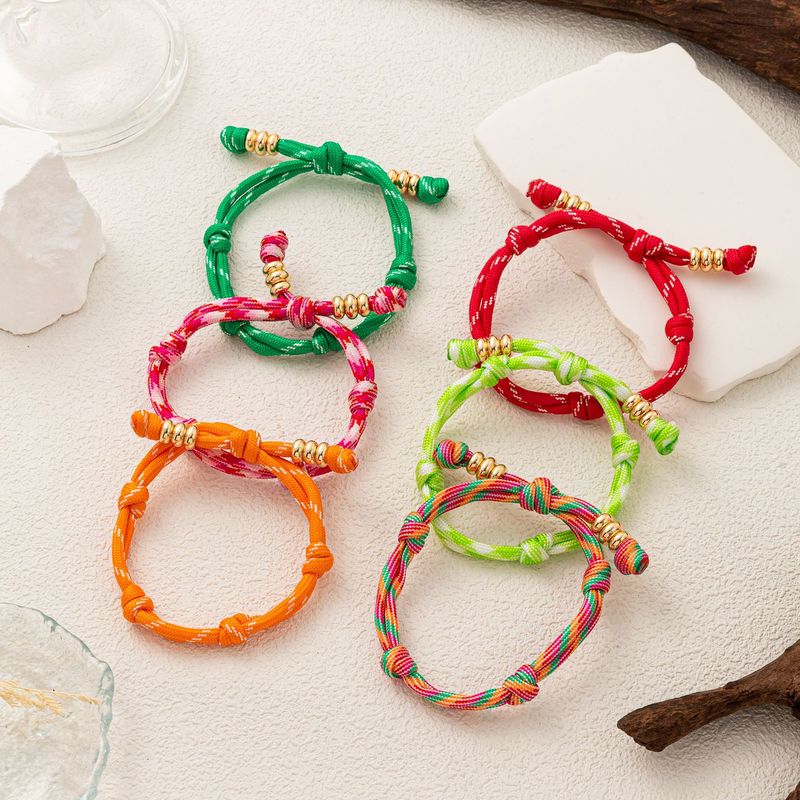2025 Boho Multicolor Cord Bracelet Handmade