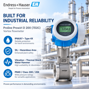 Débitmètre Endress+Hauser Prowirl D 200 7D2C pour la mesure de l'énergie massique des gaz saturés - Product Image 1