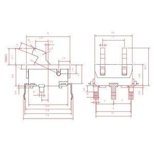 ไมโครสวิตช์ตรวจจับแบบสองทิศทาง KFC-V-310A 4 ขา พร้อมรีเซ็ต สำหรับการตรวจจับขีดจำกัดและการเคลื่อนที่ - Product Image 4