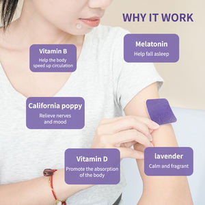 경피 수면 스티커 성인용 멜라토닌 유기농 패치 수면 맞춤 60 패치 비타민 <span class=keywords><strong>E</strong></span> 개인 라벨 - Product Image 2