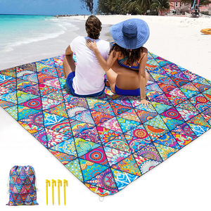 Tapis de pique-nique portable pliable en polyester moderne imperméable imprimé Saint Chun <span class=keywords><strong>Mandala</strong></span> pour le camping en plein air - Product Image 3
