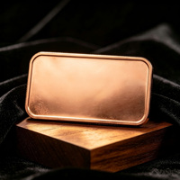 Barres de cuivre vierges gravées en métal moulé sous pression, lingots de cuivre massif vierges, pièces de monnaie en cuivre de 10 oz, 5 oz, 1 oz