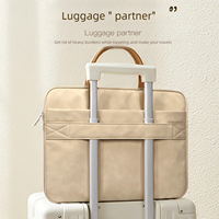 Housse pour ordinateur portable en cuir PU de qualité économique classique de 13/14/15/16 pouces, sac à documents, mallette pour Macbook Air Pro