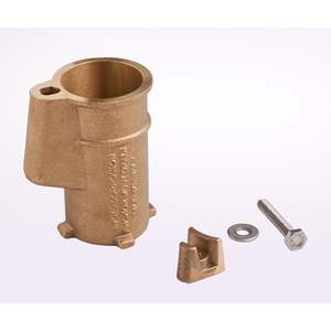 Soporte de Anclaje para Escalera de Piscina de Latón Swimcare de 4 Pulgadas, Soporte para Pasamanos de Piscina Enterrada, Resistente a la Corrosión - Product Image 1