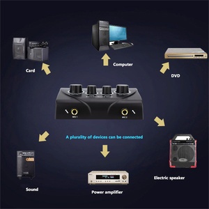 Système audio professionnel, mélangeur de son karaoké, suppression du bruit, amplificateur de microphone portable, carte son <span class=keywords><strong>mini</strong></span> pour la <span class=keywords><strong>maison</strong></span>, <span class=keywords><strong>studio</strong></span> - Product Image 5