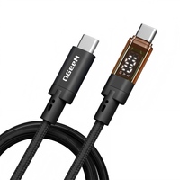 QGeeM Kabel Data USB4.0 Tipe C 240W(48V/5A) Pengisian Cepat 40Gbps 8K 60Hz Kompatibel Thunderbolt4/3 dengan Audio Tampilan Digital