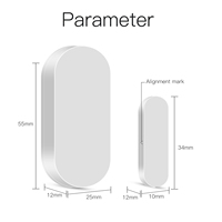 Sensor Magnetik Pintu Cerdas Tuya ZigBee Kontrol Aplikasi Sensor Pintu dan Jendela Nirkabel Detektor Alarm Magnetik Pintu
