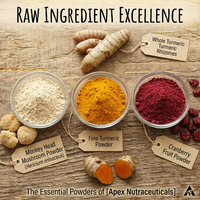 Poudre d'extraits végétaux avec Crinière de lion, Curcuma et Canneberge - Culture sauvage, qualité alimentaire, emballage personnalisable