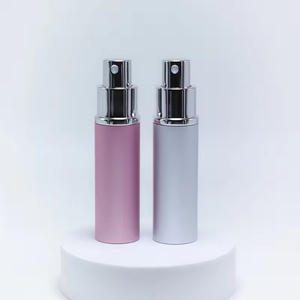 Engrave Logo Cosmetic 10ml Black Round Aluminum Perfume <b>Spray</b> Bottle Atomizer - Product Image 4