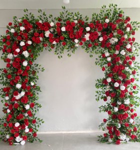 Arreglos Florales Artificiales <span class=keywords><strong>de</strong></span> Seda Blanca al por Mayor para Arcos <span class=keywords><strong>de</strong></span> Boda, Graduaciones, Navidad y San Valentín - Product Image 6