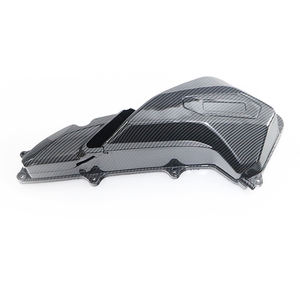 Partes del cuerpo de la motocicleta Cubierta de filtro de aire transparente Piezas de carbono Cubierta de filtro de aire para Honda PCX 2018 - Product Image 2