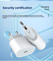 Adaptateur secteur 20W, chargeur de téléphone avec type C PD3.0, prise universelle EU UK, chargeur super rapide USB C, adaptateur secteur pour iPhone