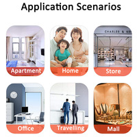 Sistema de Seguridad Inteligente para el Hogar, Sensor Inalámbrico para Puertas y Ventanas, Sensor de Puerta WiFi Tuya, Funciona con Control por Voz Alexa
