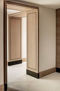 Solid Wood Automatic <b>Door</b> for Bathroom and Living Room Modern Waterproof Single Main <b>Door</b> with Closet Accessories - Product Image 5