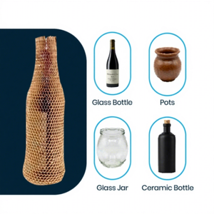 Funda de Cartón Ecológica de Doble Capa con Estructura de Panal de Abeja, 450 mm de Altura |   Embalaje Expandible para Artículos Frágiles (Paquete de 350 Unidades) - Product Image 1