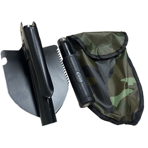 Nueva Pala Plegable para Acampar al Aire Libre, Jugar con Arena, Pala 4 en 1 <span class=keywords><strong>de</strong></span> Acero al Carbono, Herramienta <span class=keywords><strong>de</strong></span> Acero, Supervivencia, Emergencia - Product Image 2