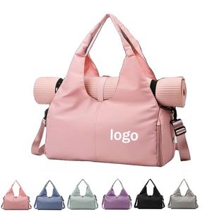 Women's Large Capacity Gym <b>Bag</b> Zipper New Simple Yoga <b>Bag</b> Independent Shoe Compartment Polyester Lining for Travel Sports Gym - Product Image 1