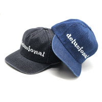 Groothandel Custom 5 Panel Denim Doek Snapback Borduurwerk Vader Hoeden Caps Voor Mannen