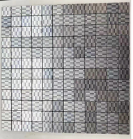 Mosaïque moderne 300x300 en aluminium, carrelage d'art, miroir mural décoratif populaire le plus populaire pour salle de bain, hôtel, mur intérieur, échantillon gratuit