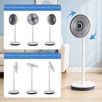 Ventilateur de sol intelligent 4G de 14 pouces avec circulation d'air 3D, télécommande, lumière, minuterie 30-34 dB, garantie 12 mois, pour usage domestique