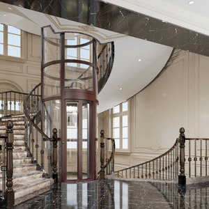 3-stöckiger Kleiner Wohnaufzug Hauslift Hydraulischer Hauslift mit Kabine 3-10m Hubhöhe - Product Image 2