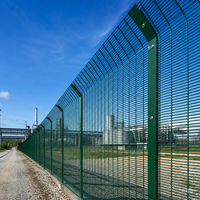 Clôture en treillis métallique de sécurité LINSHENG 358 soudée, fil de 4 mm anti-coupure pour périmètre de stade