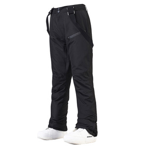 Pantalones de esquí unisex para hombre y <span class=keywords><strong>mujer</strong></span>, gruesos, cálidos, cortavientos e impermeables, con <span class=keywords><strong>tirantes</strong></span> de colores y peto integrado. - Product Image 5