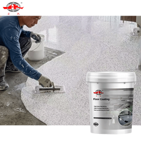 Revêtement auto-nivelant esthétique en terrazzo liquide époxy avec sable coloré, effet marbre brillant pour carrelage