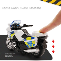 Jouets en métal moulé sous pression à l'échelle 1/14, moto de simulation robuste en alliage, modèle de voiture de collection, jouets de moto en plastique pour enfants