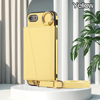Pour Apple 14 Pro Max Style japonais poche à monnaie bandoulière étui en cuir pour IPhones 15 Plus Phon couverture SE carte portefeuille étui de téléphone