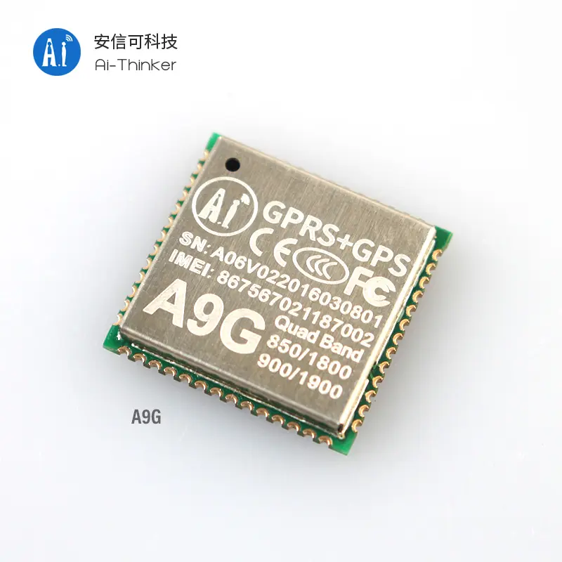 Ai-Denker Quad Band Gps Gprs Module A9G Kleinste Gps Tracking Chip Module Voor Embedded Ontwikkeling