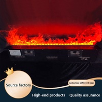 Nouvelle cheminée électrique à vapeur d'eau avec télécommande, effet de flamme 3D, luminosité réglable, pour la salle familiale en hiver, montage mural, cheminée LED