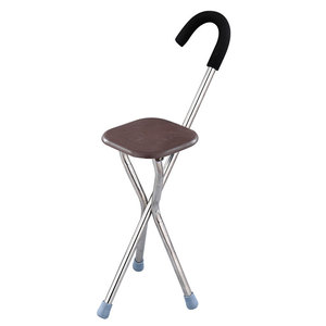 <span class=keywords><strong>Chaise</strong></span> <span class=keywords><strong>de</strong></span> béquille pour personnes âgées, confortable et antidérapant, bâton <span class=keywords><strong>de</strong></span> marche médical pour hommes âgés avec tabouret - Product Image 1