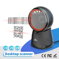 Escáner de Escritorio Omnidireccional 2D Profesional JR T55, Lector de Códigos QR USB Fijo para Supermercados y Comercios Minoristas