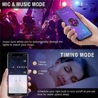 Mini contrôleur sans fil RGB, mini contrôleur musical sans fil, contrôle par smartphone sans fil, DC 5-24V 6A pour bande RGB 3528 5050