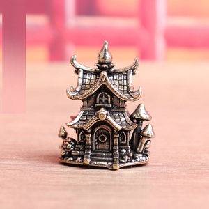Figuras Decorativas para el Hogar, Adornos de Castillo, Adornos Arquitectónicos de Latón, Casitas Tridimensionales de Estilo Antiguo - Product Image 1