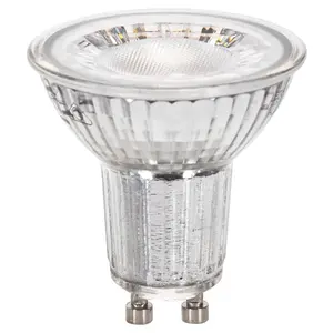 Lampada LED GU10 4,9W 4000K dimmerabile in cristallo, ideale per illuminazione ambientale e decorativa in case e uffici. - Product Image 1