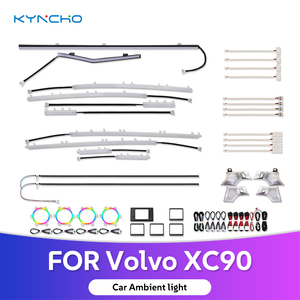 Pour <span class=keywords><strong>Volvo</strong></span> XC90 LED Ambient Smart Dimmable Intérieur Auto Éclairage Mise À Niveau Symphony Neon Flowing Light Émettant De La Lumière Ambiante De Voiture - Product Image 1