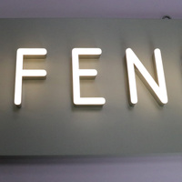 Panneau néon en acrylique à Led en acier inoxydable, personnalisé, attrayant, Commercial, 12V