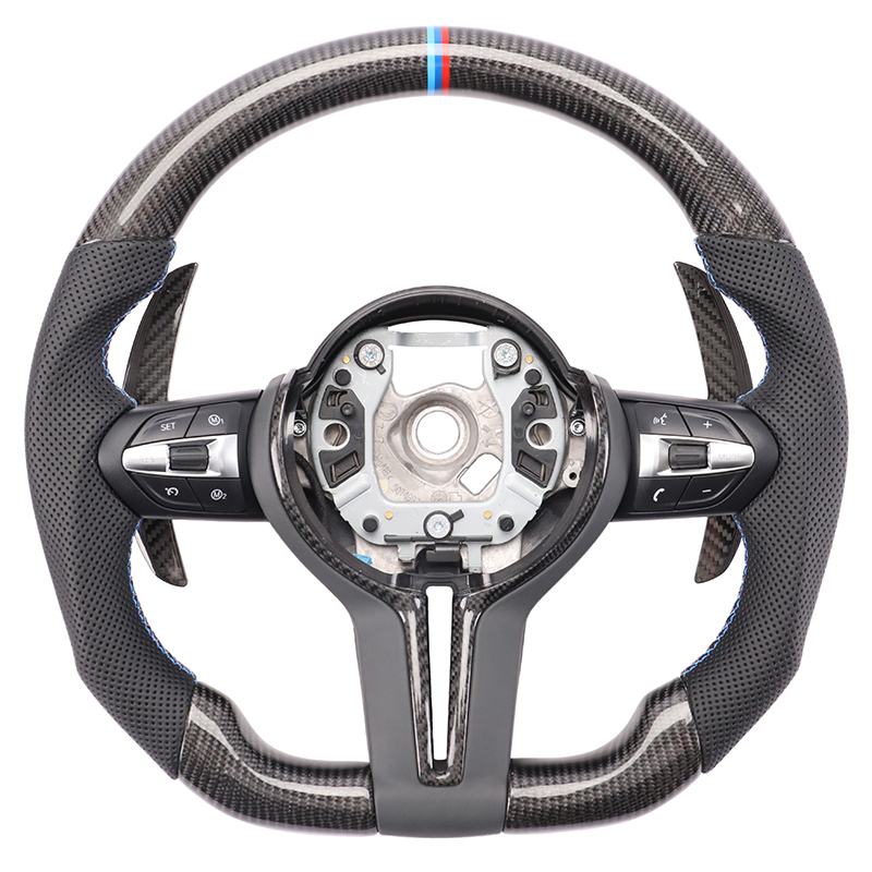 Comfortable Flat Bottom Carbon Steering Wheel (BMW Fitment), photo 4