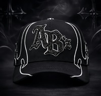 Casquette de baseball 6 panneaux en tissu Oxford à imprimé léopard, logo personnalisé, taille grande, ajustable, unisexe, respirante, imperméable