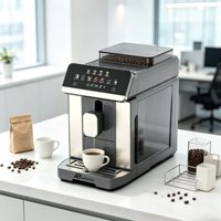 Cafetera Eléctrica Inteligente Automática Anbolife con Pre-infusión, Pantalla LED, Memoria Personalizada, Opción WiFi, Diseño Cónico Integrado para el Hogar