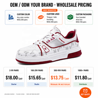 Zapatillas Deportivas de Piel Genuina para Hombre, Personalizadas OEM, con Cordones, Transpirables, Casuales, para Caminar y Correr, con Suela de Goma, Fábrica China