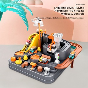 Nuovo Giocattolo Educativo e Divertente per Bambini: Set Avventura con Percorso a Ostacoli di Veicoli da Costruzione 688-5 Sfida Ingegneristica [2 Auto] - Product Image 3