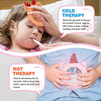 Produits de santé, vente en gros personnalisée, poche de glace en gel pour enfants pour soulager la douleur
